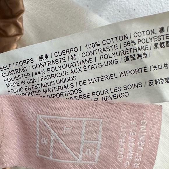 Heroine Sport Ray Colorblock Hoodie Pullover Ivory/Copper M - Picture 10 of 10